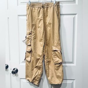 C&C California Camel - Cream -Tan - khaki - Cargo Jogger Pants Size Small